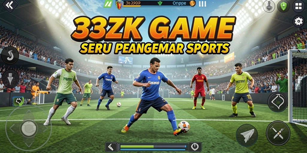 Screenshot gameplay menampilkan aksi seru dalam olahraga.