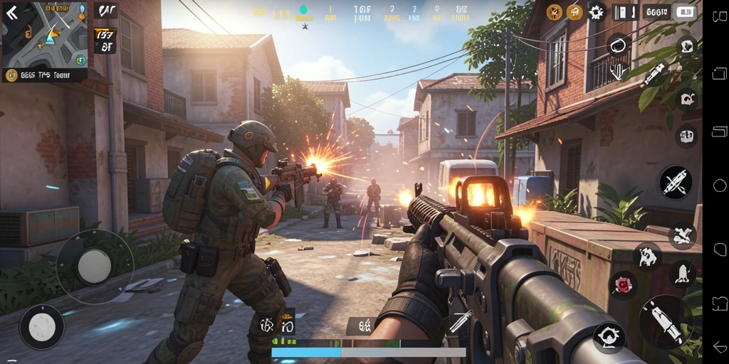 Screenshot utama 666F menampilkan aksi seru dalam gameplay TPS.