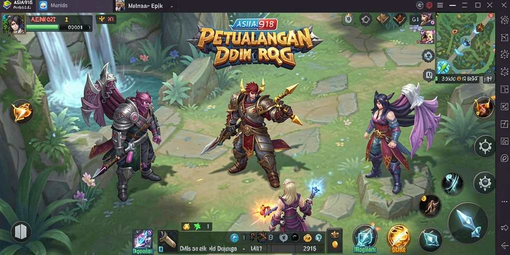 Tampilan gameplay ASIA918 yang seru dan penuh aksi RPG.