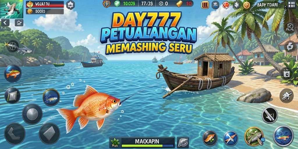 Gameplay DAY777 menampilkan pengalaman memancing yang mendebarkan dengan grafis luar biasa.