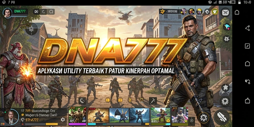 Tampilan antarmuka sederhana dan intuitif dari DNA777.