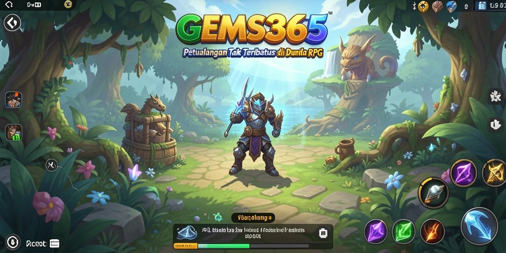 Gameplay RPG yang mendebarkan dalam GEMS365.