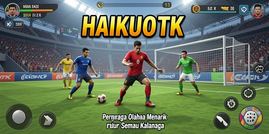 Screenshot HAIKUOTK menampilkan aksi seru dalam permainan olahraga.