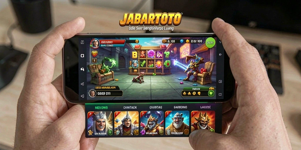 Tangkapan layar gameplay JABARTOTO yang menampilkan aksi Idle yang menarik.