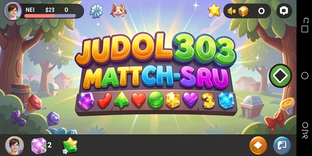 Screenshot dari gameplay JUDOL303 yang seru dan berwarna.