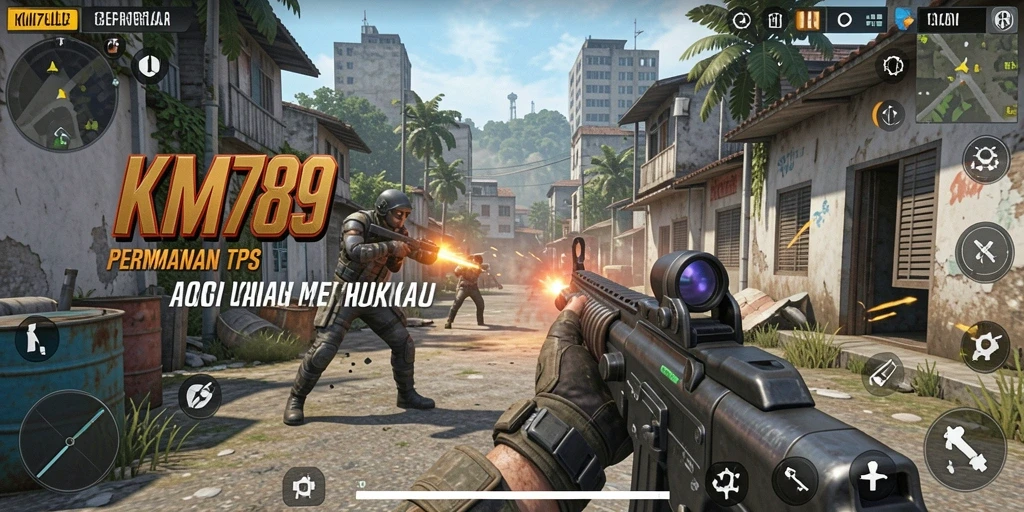 Screenshot aksi menegangkan dari gameplay KM789 yang mendebarkan.