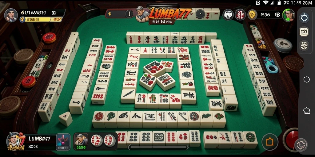Tampilan gameplay seru LUMBA77 dengan berbagai ubin Mahjong yang menantang.