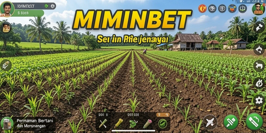 Gameplay MIMINBET menampilkan pengalaman bertani yang interaktif dan menyenangkan.