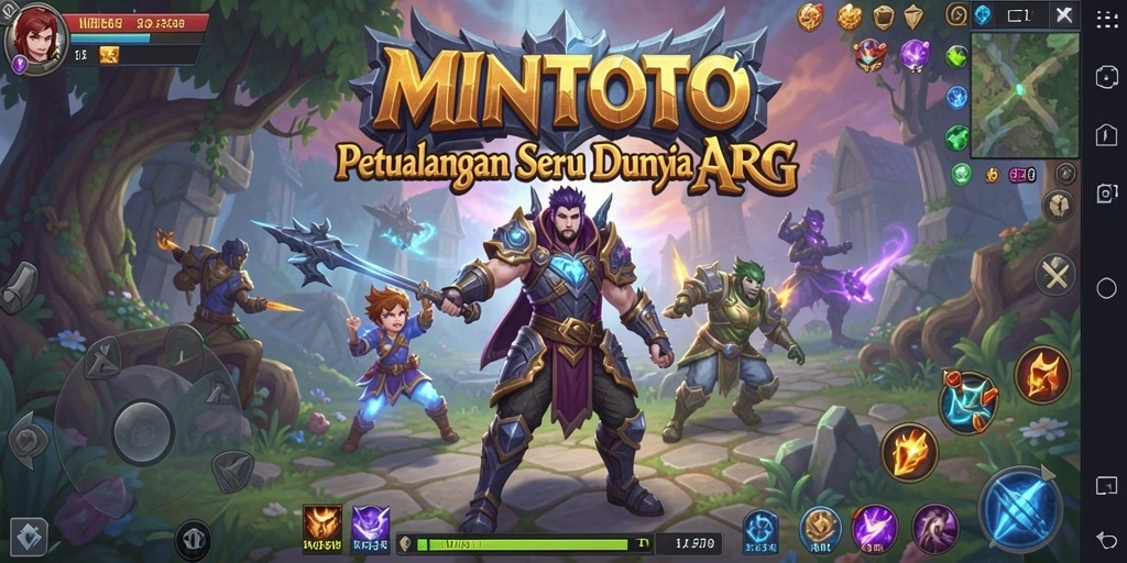 Tampilan gameplay seru dari MINTOTO yang menampilkan aksi pertempuran ARPG.