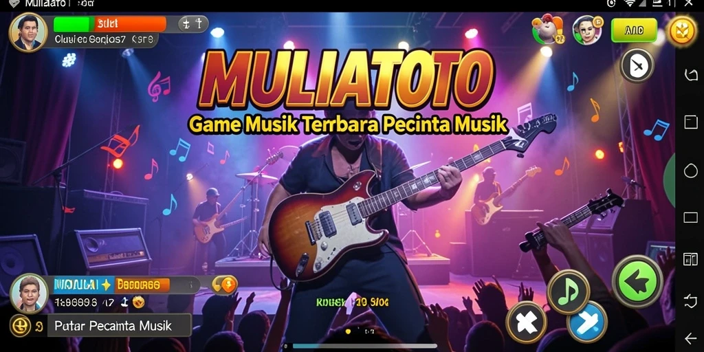 Tampilan gameplay menarik dari MULIATOTO yang menyajikan berbagai lagu.