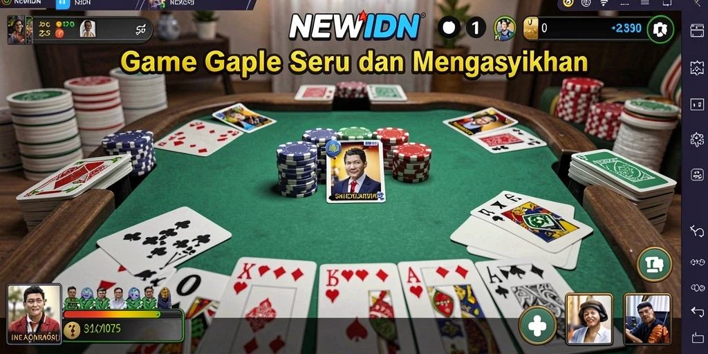 Screenshot gameplay Gaple yang menyenangkan dan interaktif.