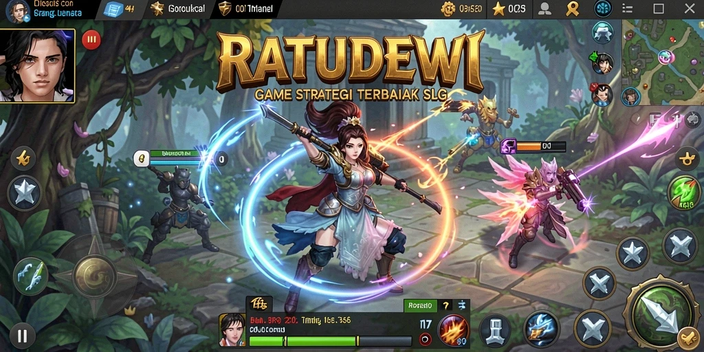 Gameplay strategi mendalam dalam RATUDEWI.