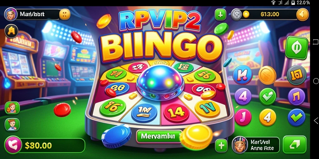 Tampilan menarik dari gameplay Bingo di RPVIP2.