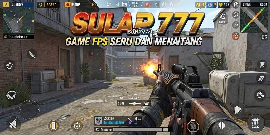 Tangkapan layar SULAP777 menampilkan aksi menegangkan dalam pertempuran FPS.
