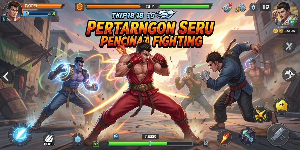Tampilan gameplay TKP188 yang penuh aksi dan pertarungan seru.